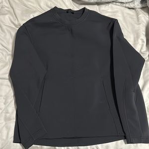 Lululemon Black Crew Neck Sweatshirt with kangaroo pocket